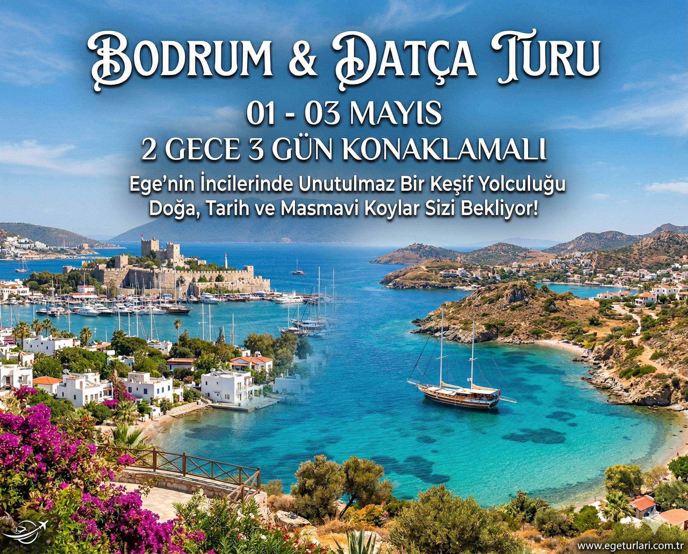 1-2-3 MAYIS DATÇA-BODRUM ÖZEL GEZİSİ 