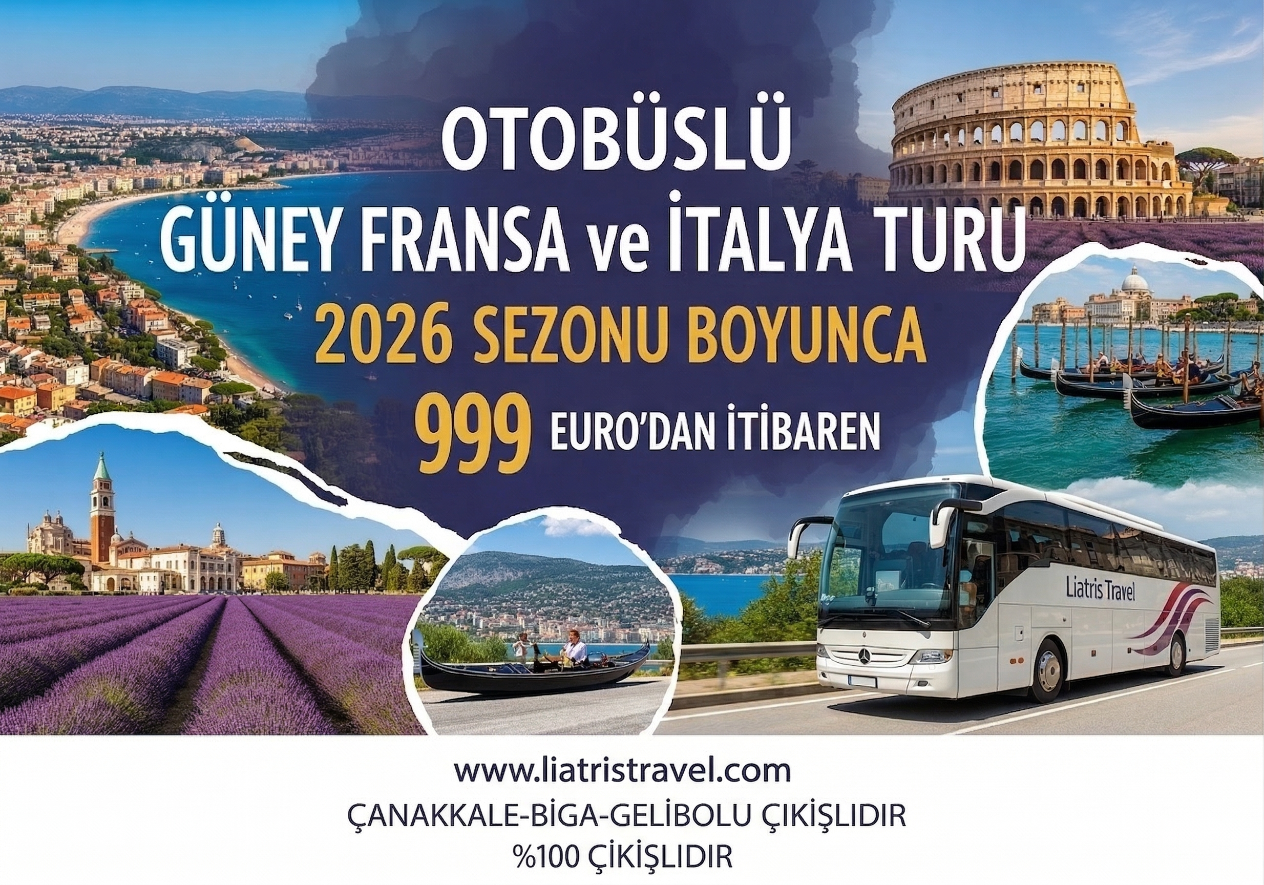 Baştanbaşa İtalya & Güney Fransa 4 Ülke (Slovenya-Sırbistan-Bulgaristan-Yunanistan)